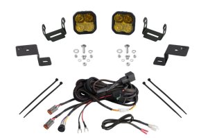 Ford F-150 LED Light Pod Kit - Diode Dynamics - SS3 Stage Series Backlit - Yellow - `21-`22